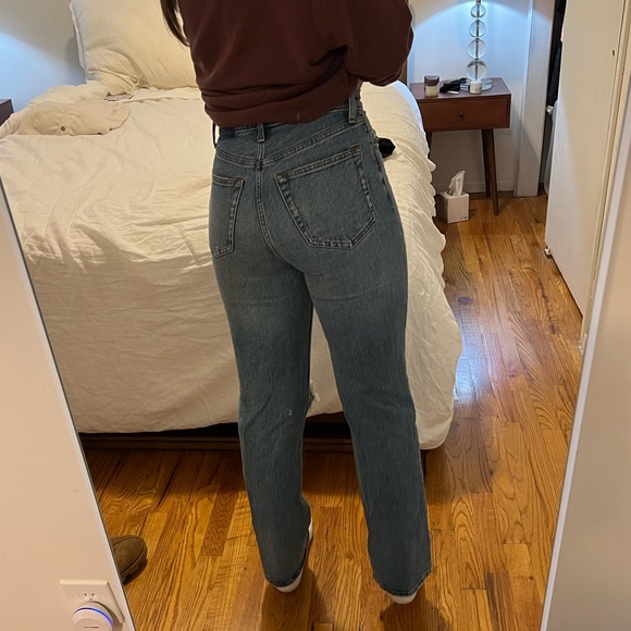 ABERCROMBIE the 90s Straight Ultra High Rise Jeans size 27/4R - Picture 2 of 2